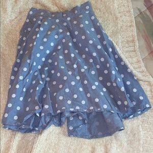 DEREK HEART BLUE DOTTED SKIRT